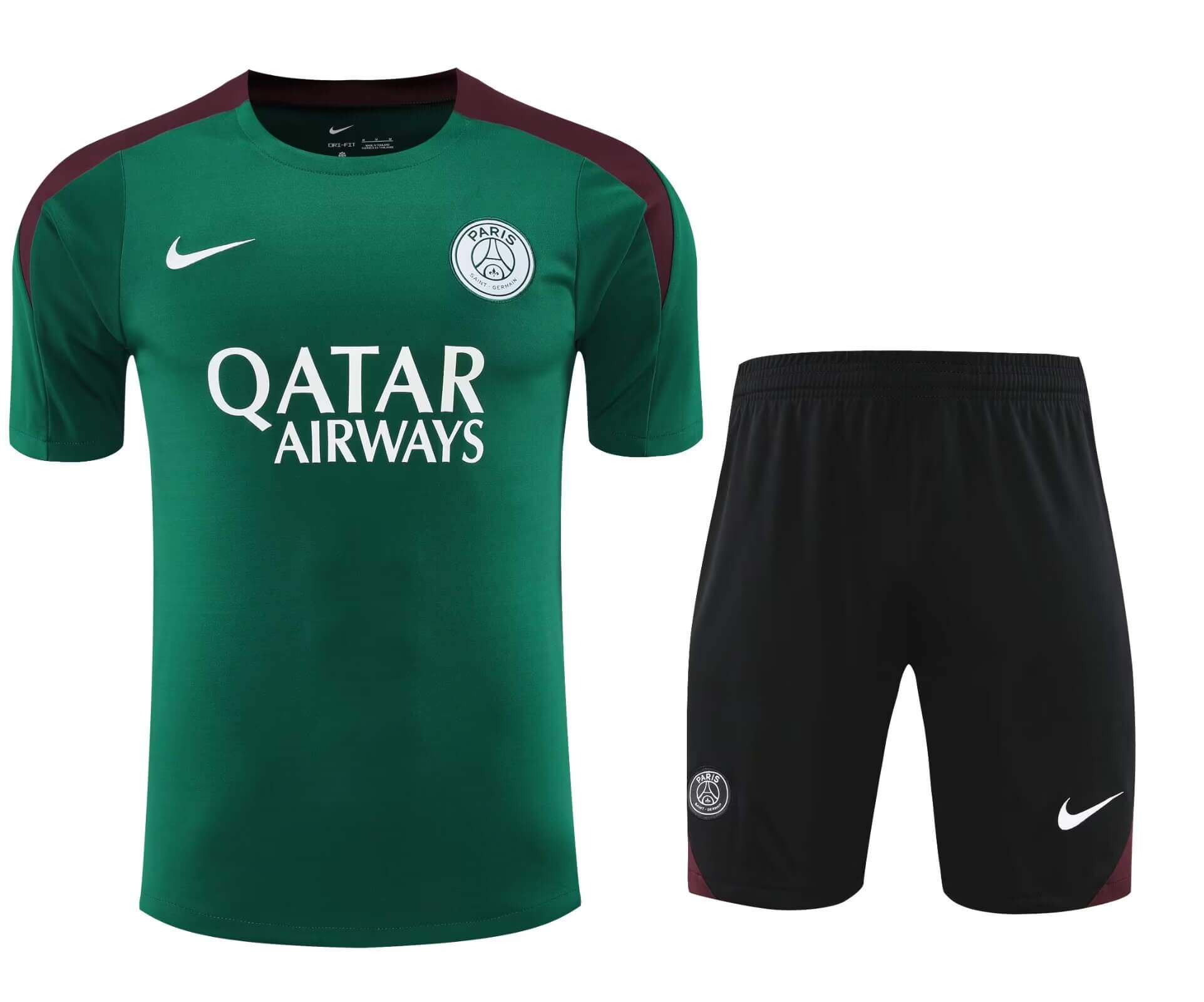 2024/2025 Paris Saint-Germain Training Wear Green Suit Shirt 1:1 Thai Quality