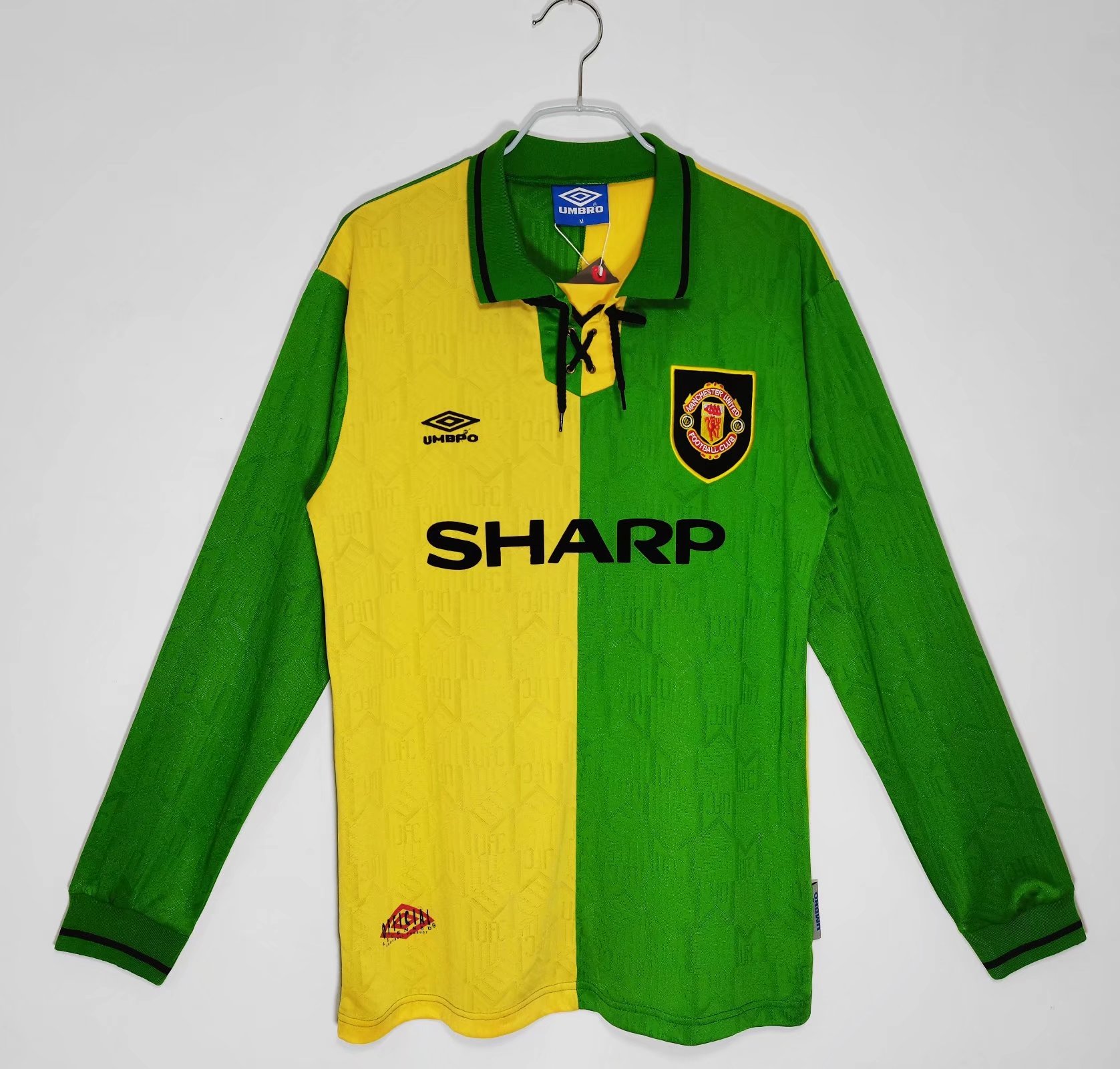1992/1994 Retro Long Sleeve Manchester United Third Away Football Shirt 1:1 Thai Quality