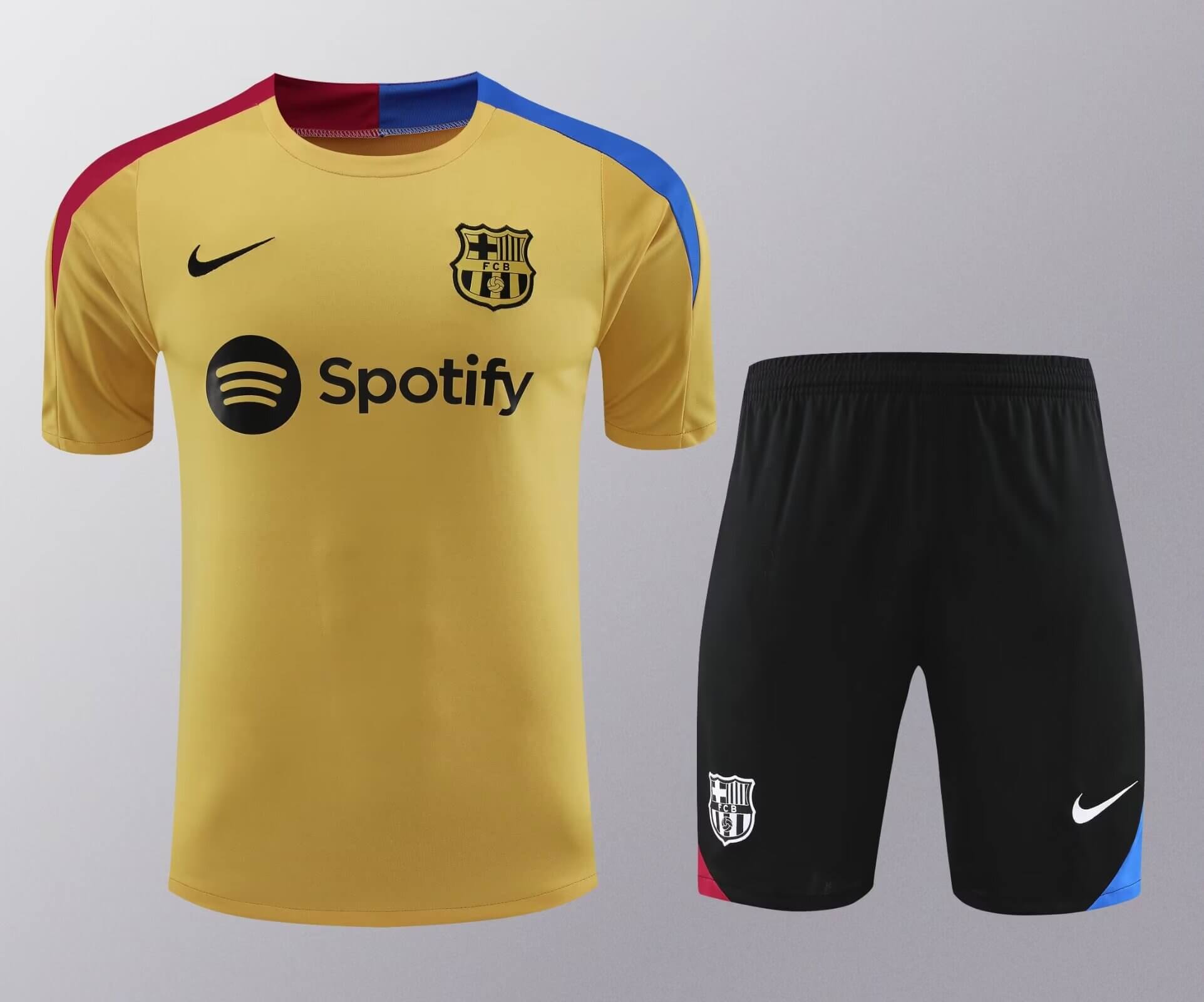 2024/2025 Barcelona Training Wear Gold Suit Shirt 1:1 Thai Quality
