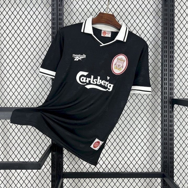 1996/1997 Retro Liverpool Black Football Shirt 1:1 Thai Quality