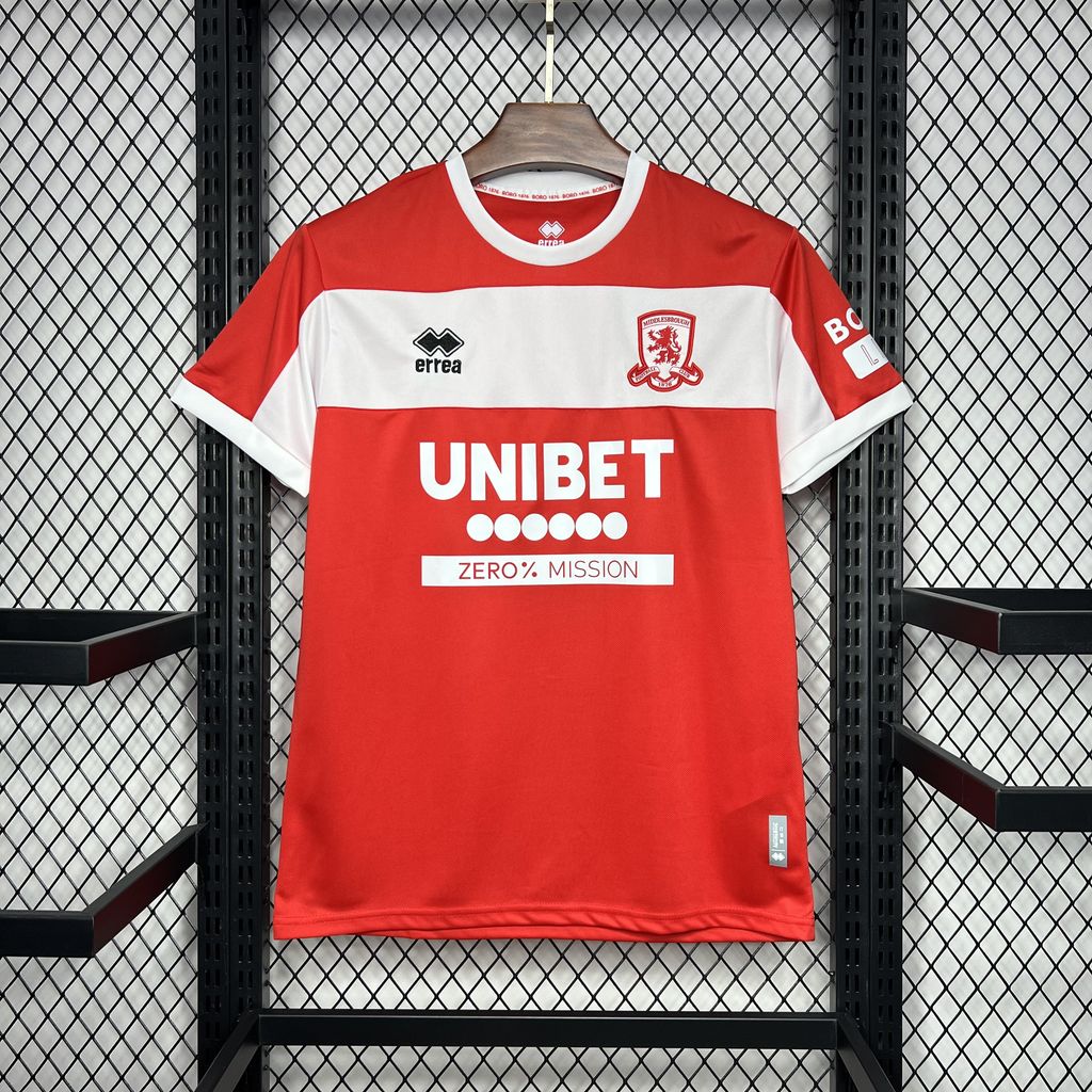 2024/2025 Middlesbrough Home Football Shirt 1:1 Thai Quality