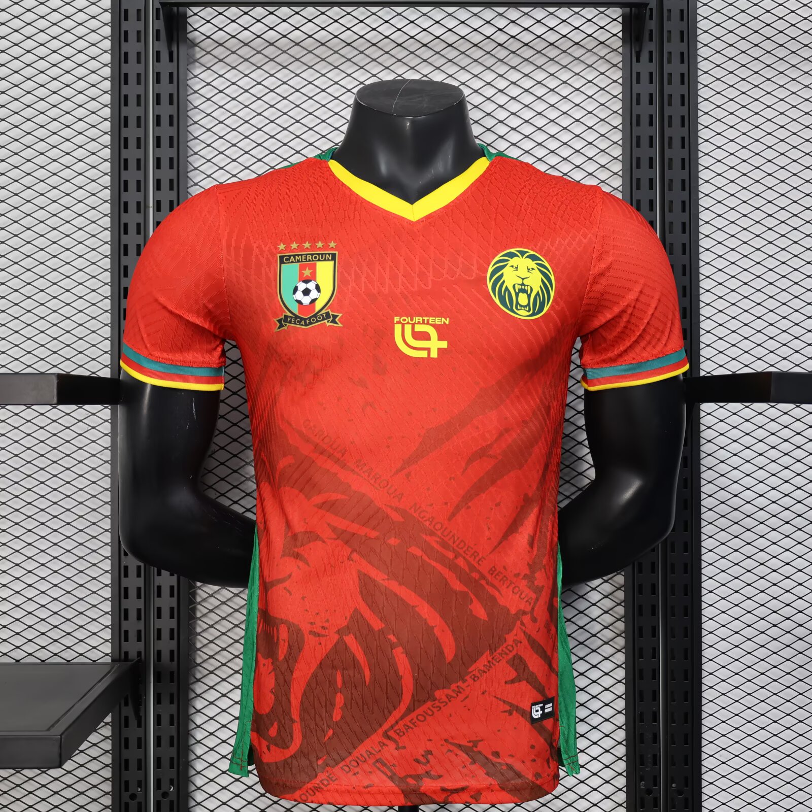 2025 Player Version Cameroon Red Football Shirt 1:1 Thai Quality