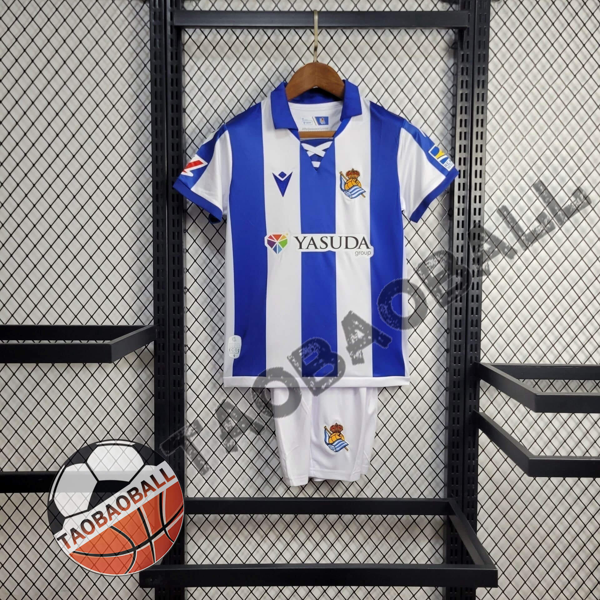 1dd99fee8cdf23150caf40bb14429a65 2024/2025 Real Sociedad Home Football Shirt Kids Size 1:1 Thai Quality