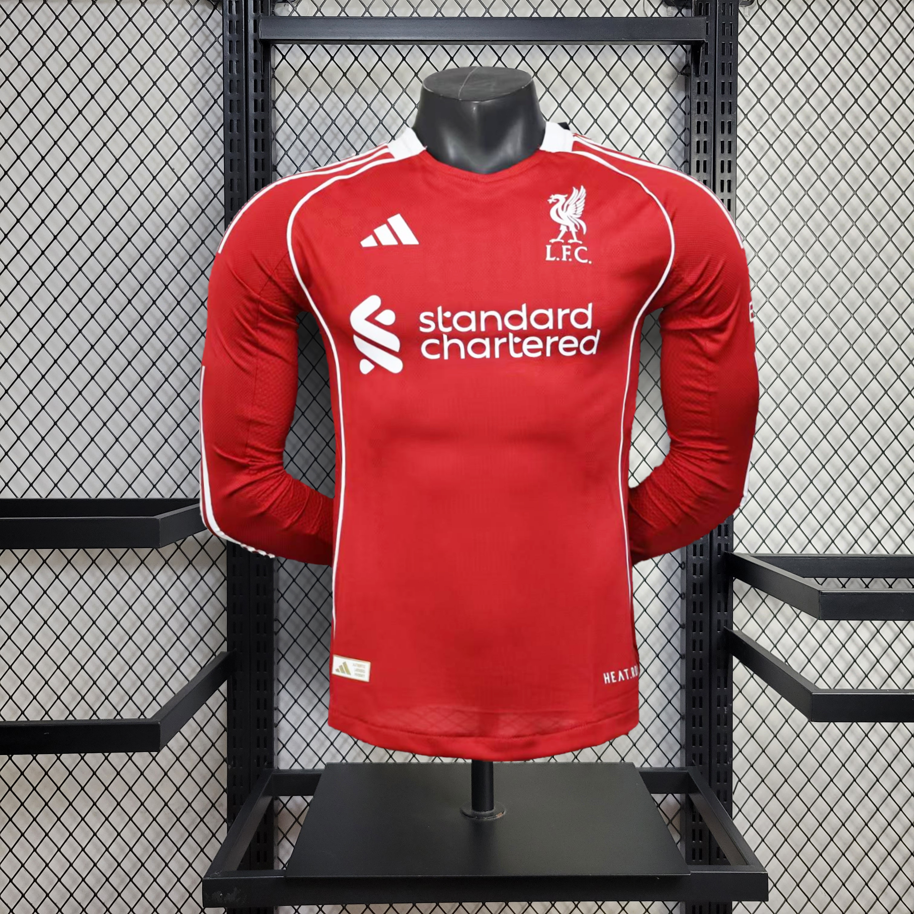 2025/2026 Player Version Long Sleeve Liverpool Home Football Shirt 1:1 Thai Quality