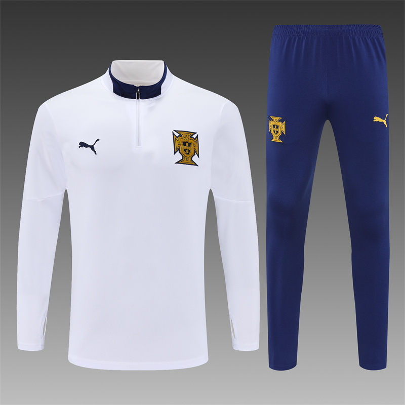 2025/2026 Portugal Half-Pull Training Suit Football Shirt 1:1 Thai Quality Set