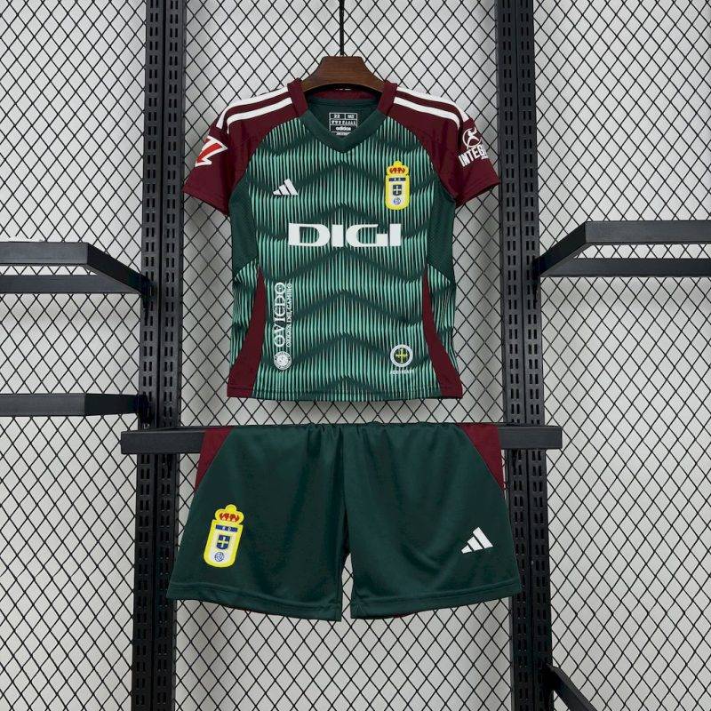 2024/2025 Real Oviedo Vetusta Third Away Football Shirt Kids Size 1:1 Thai Quality
