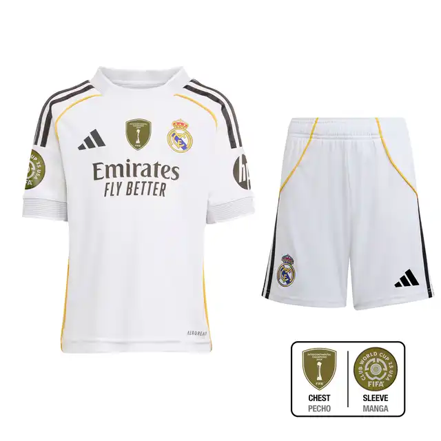 (Club World Cup + Intercontinental)2025/2026 Real Madrid Home Football Shirt Kids Size 1:1 Thai Quality