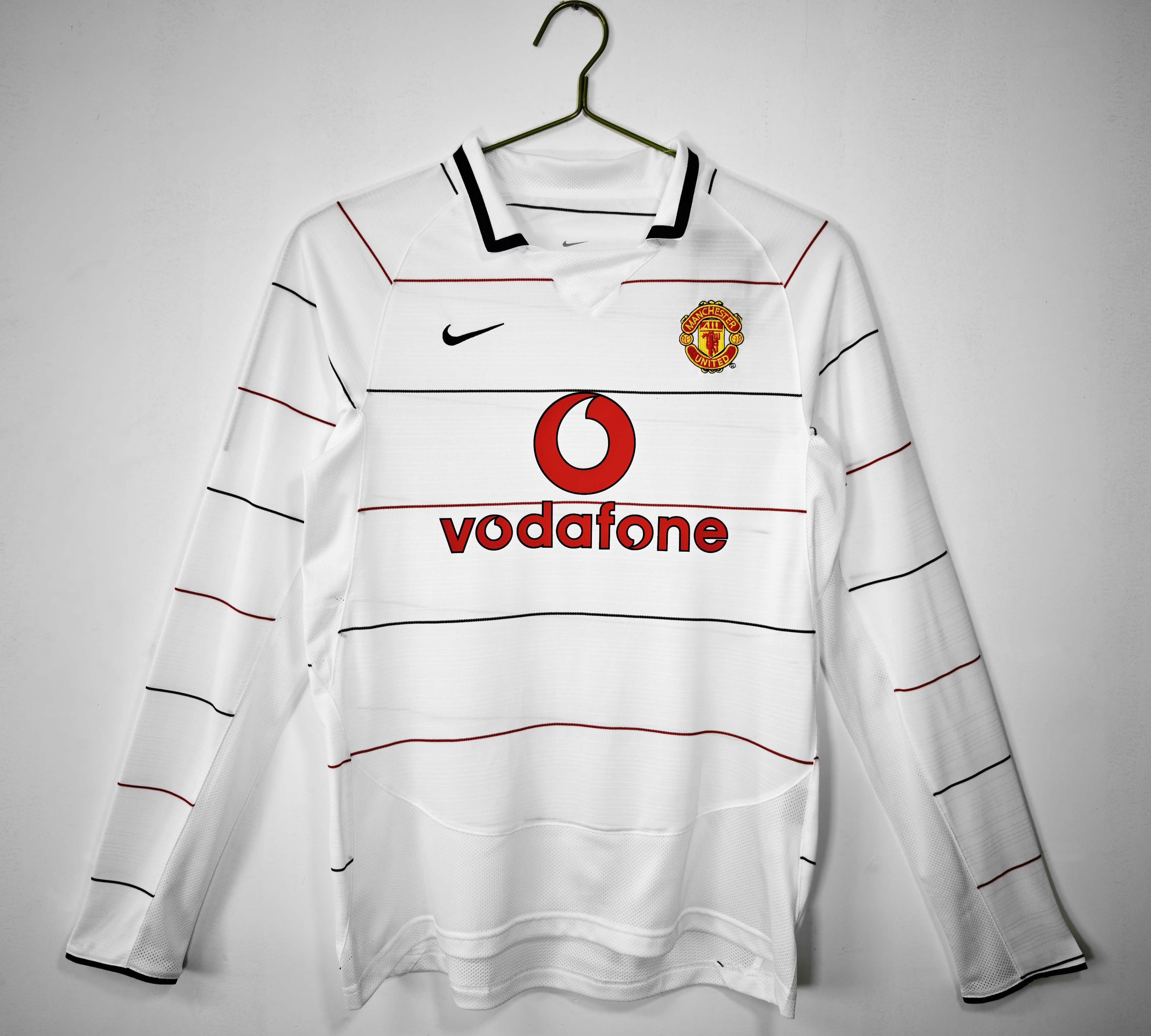 2003/2004 Retro Long Sleeve Manchester United Third Away Football Shirt 1:1 Thai Quality