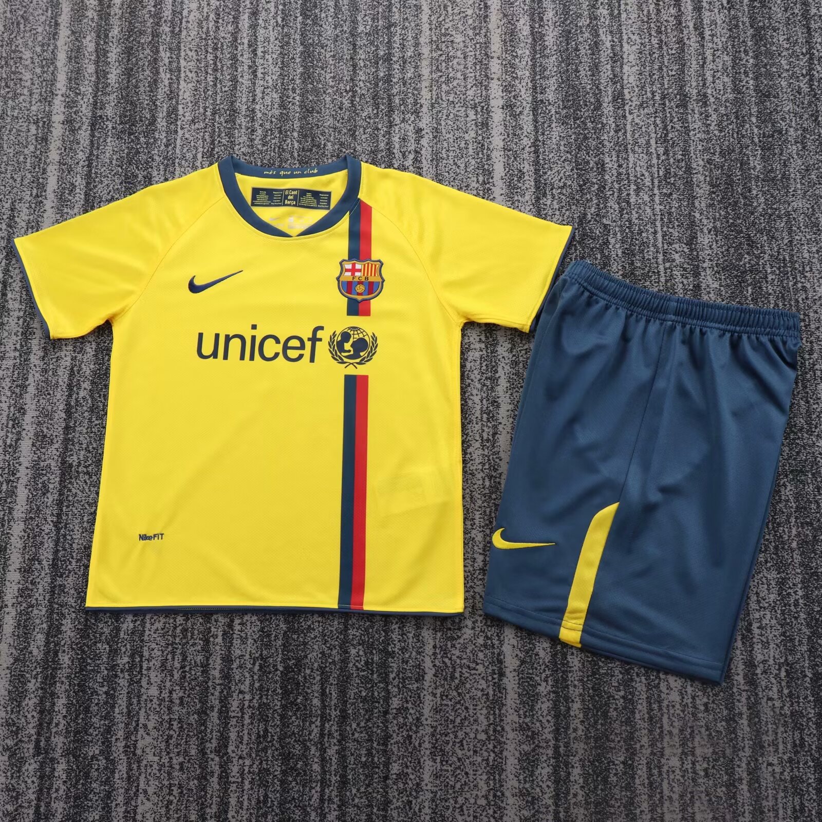 2008/2009 Retro Barcelona Away Football Shirt Kids Size 1:1 Thai Quality