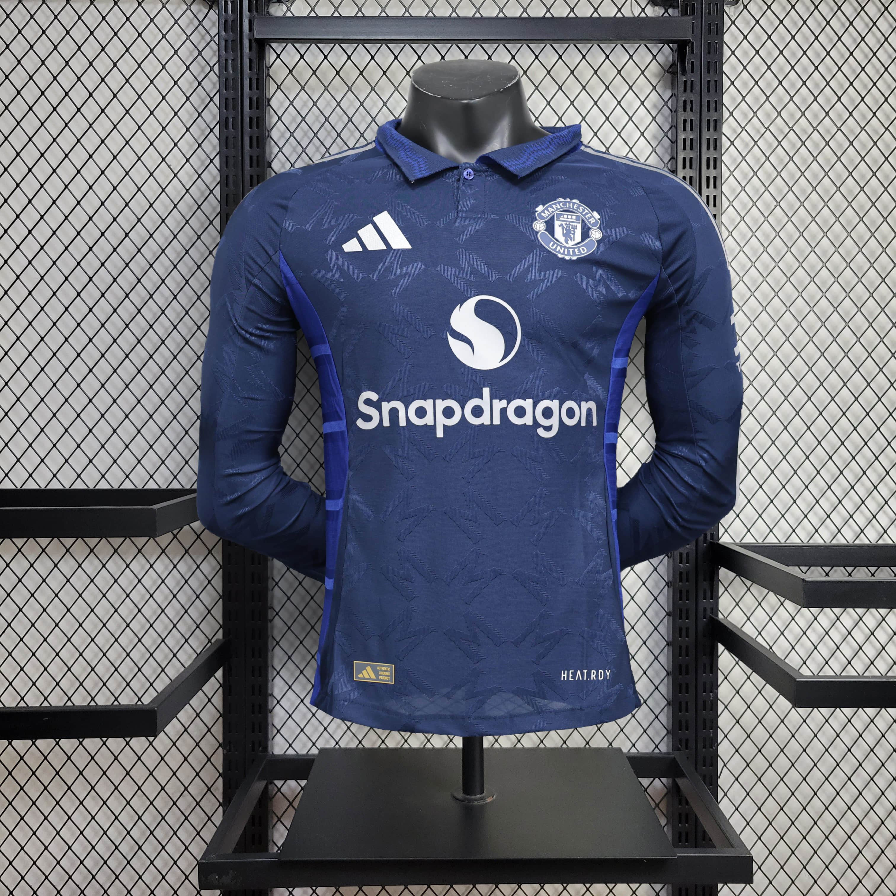 2024/2025 Long Sleeve Player Version Manchester United Away Football Shirt 1:1 Thai Quality