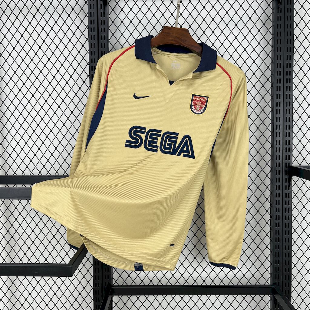 2001/2002 Retro Long Sleeve Arsenal Away Football Shirt 1:1 Thai Quality