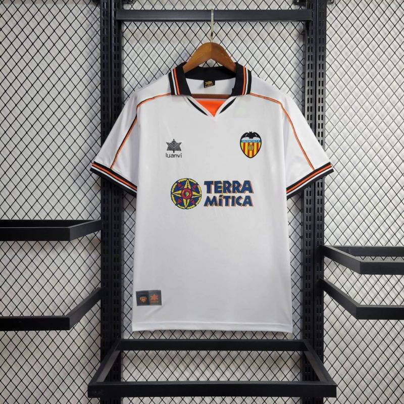 29e02828f20b265dd44faa34f3109df6 1990/2000 Retro Valencia Home Football Shirt 1:1 Thai Quality