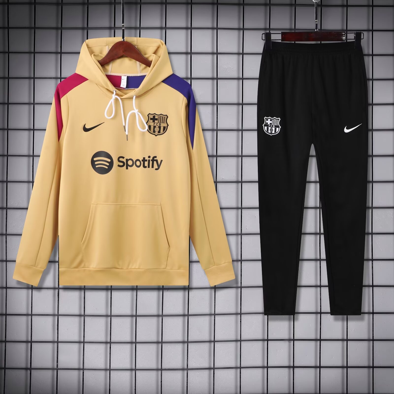 2024/2025 Barcelona Hooded Long Sleeves Training Suit Football Shirt