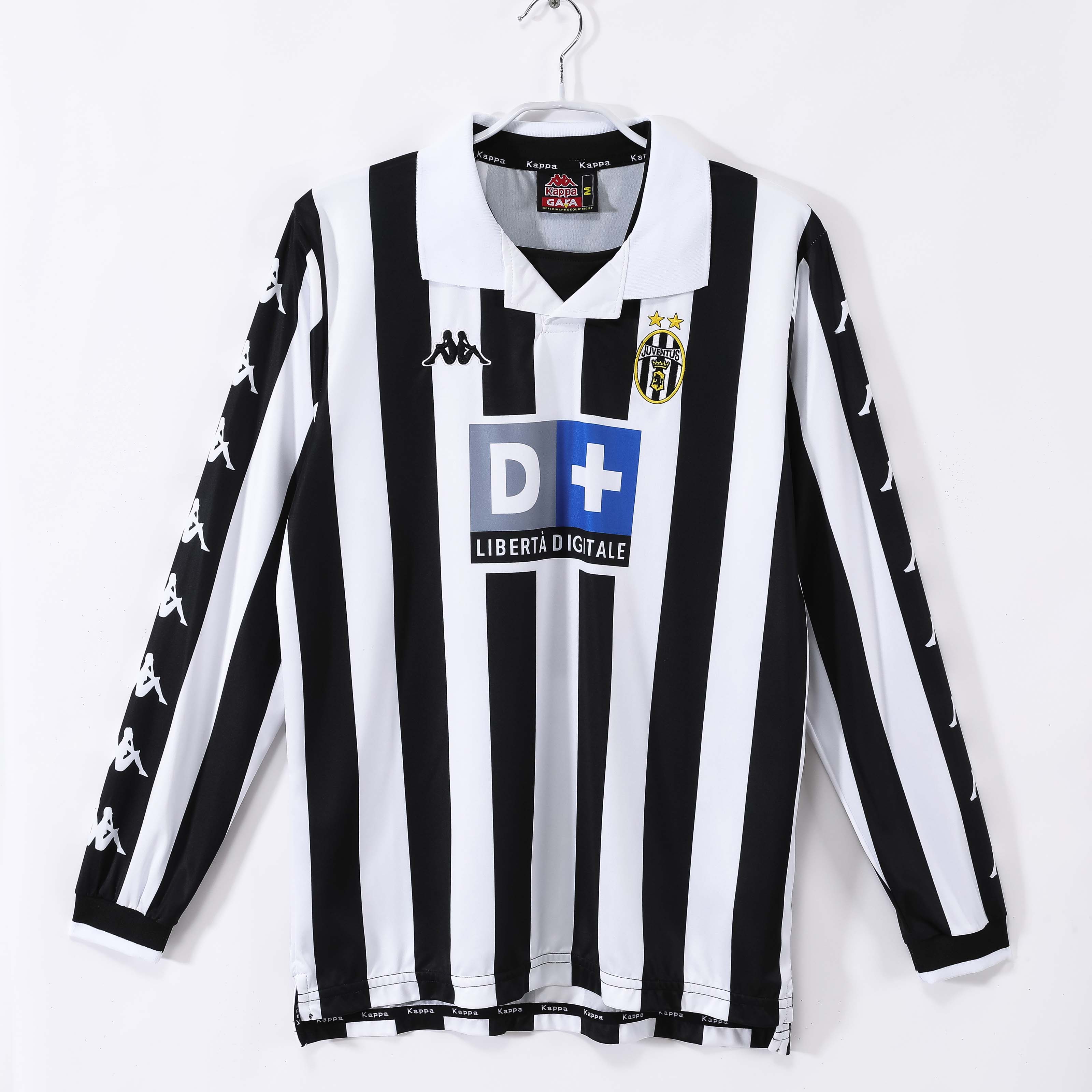 1999/2000 Retro Long Sleeve Juventus Home Football Shirt 1:1 Thai Quality