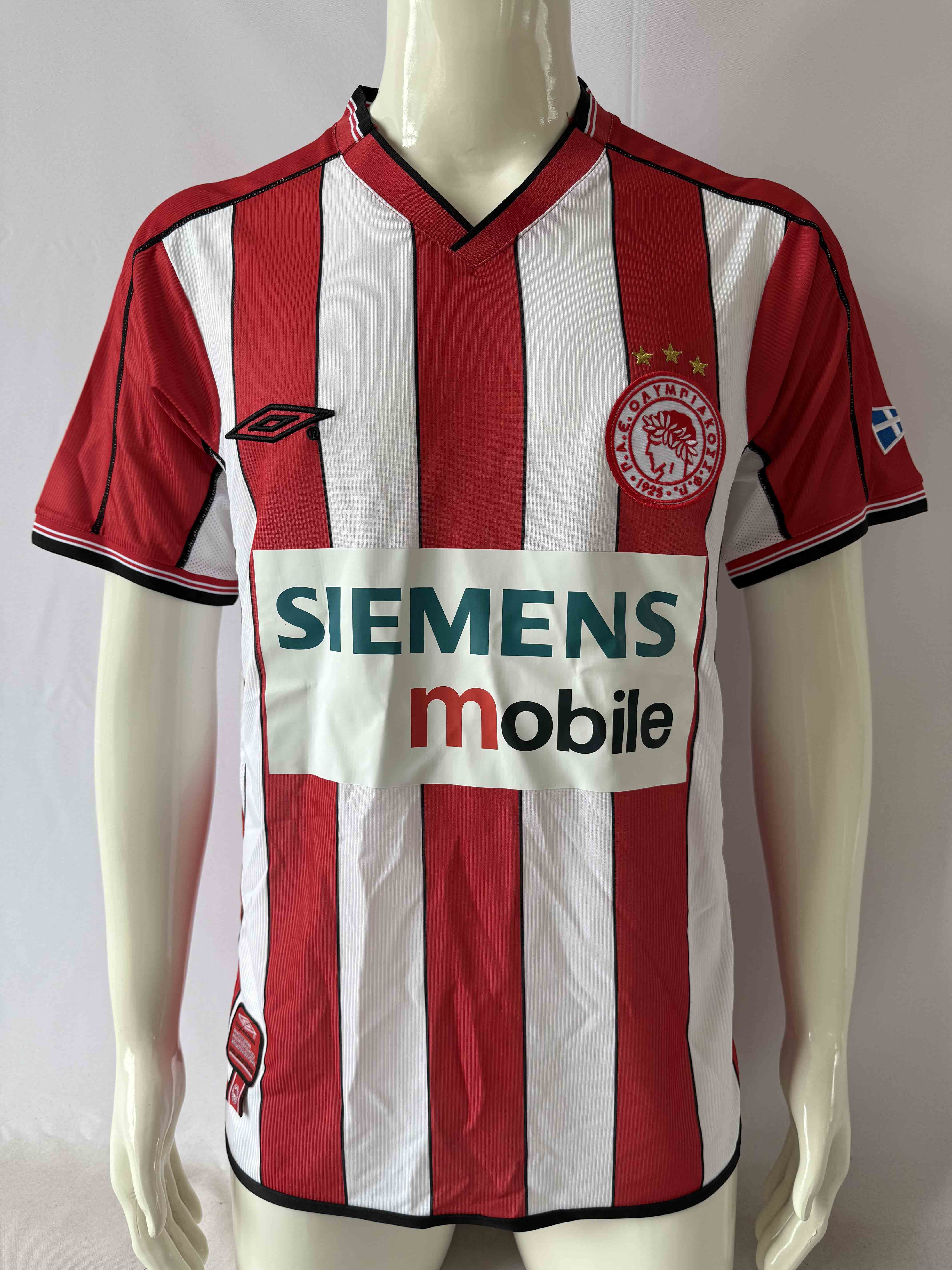 2002/2003 Retro Olympiacos Piraeus Home Football Shirt 1:1 Thai Quality