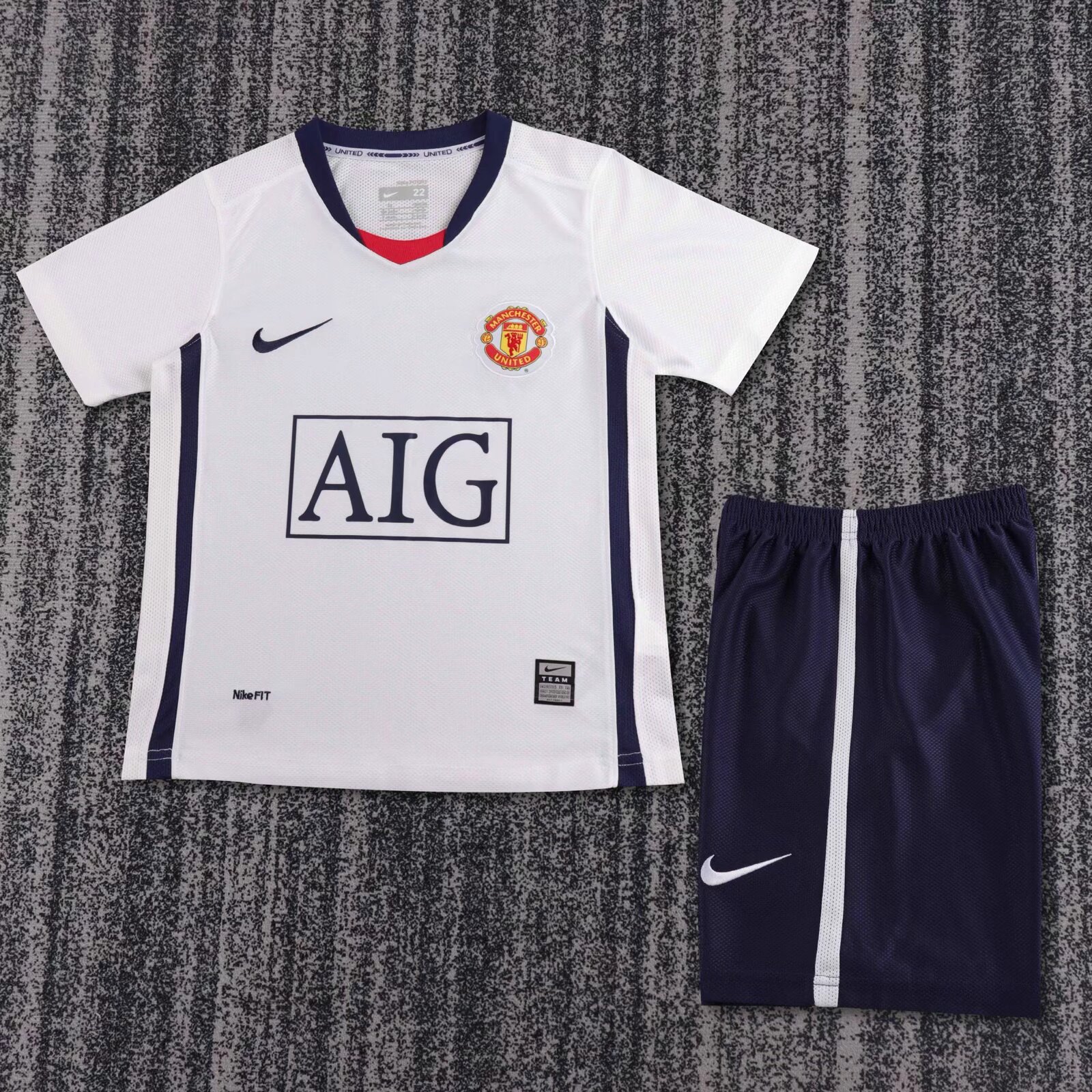 2008/2009 Retro Manchester United Away Football Shirt Kids Size 1:1 Thai Quality