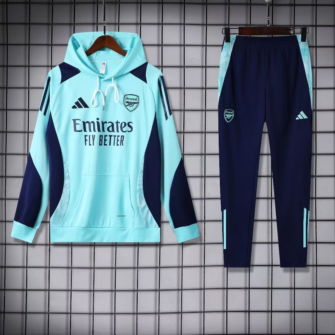 2024/2025 Arsenal Hooded Long Sleeves Training Suit Football Shirt