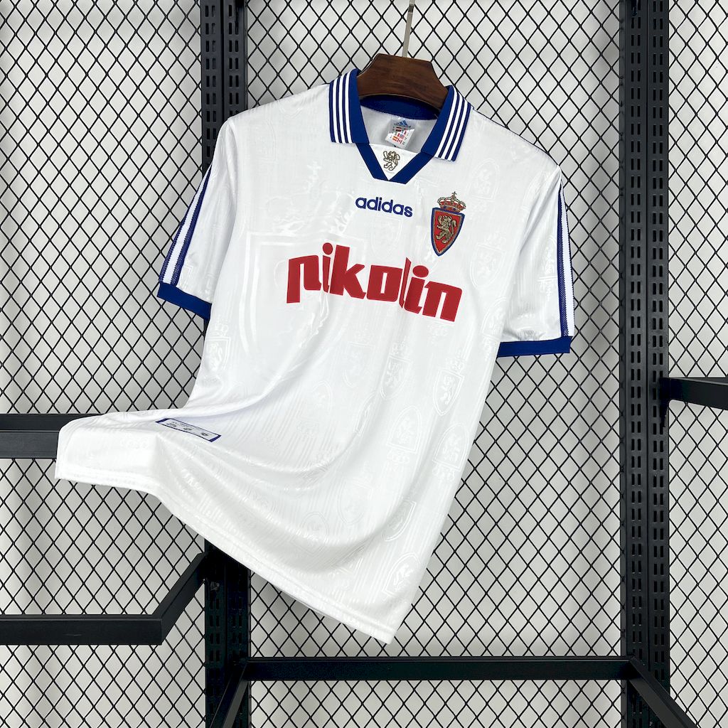 1997/1998 Retro Real Zaragoza Home Football Shirt 1:1 Thai Quality