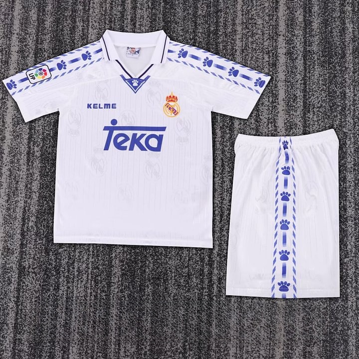 1996/1997 Retro Real Madrid Home Football Shirt Kids Size 1:1 Thai Quality