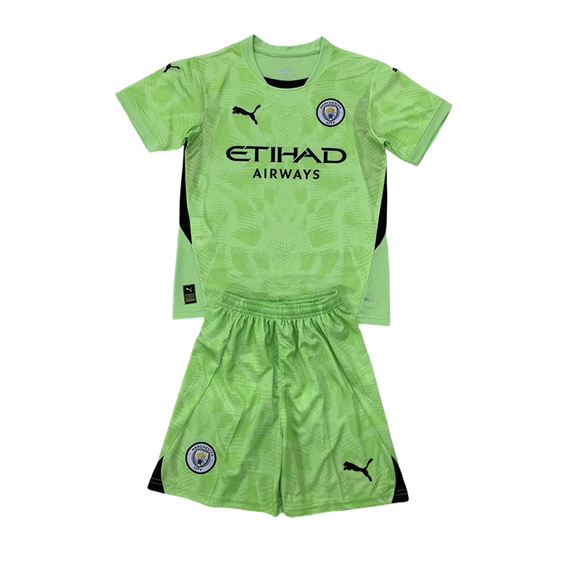 2024/2025 Manchester City Goalkeeper Football Shirt Kids Size 1:1 Thai Quality