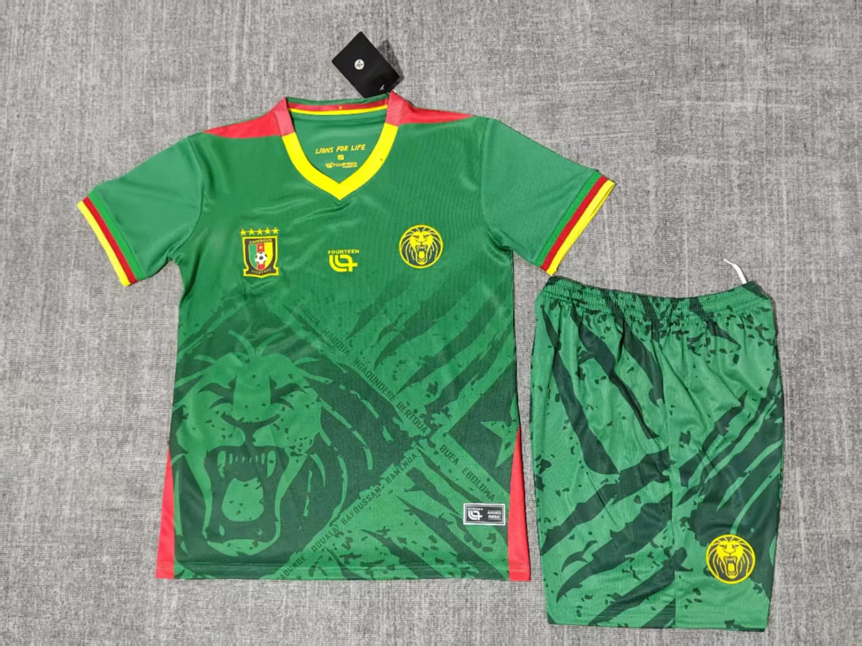2025 Cameroon Home Football Shirt Kids Size 1:1 Thai Quality