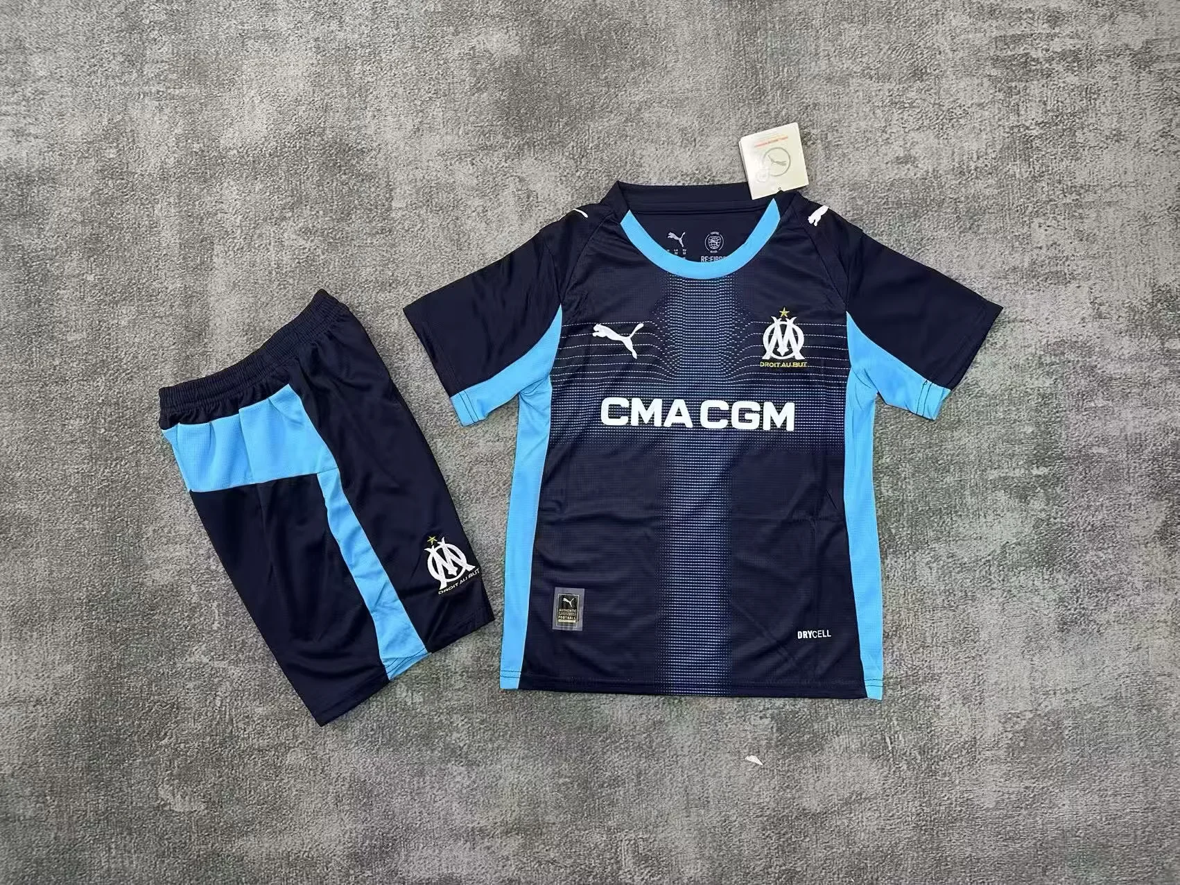 2025/2026 Olympique Marseille Away Football Shirt Kids Size 1:1 Thai Quality