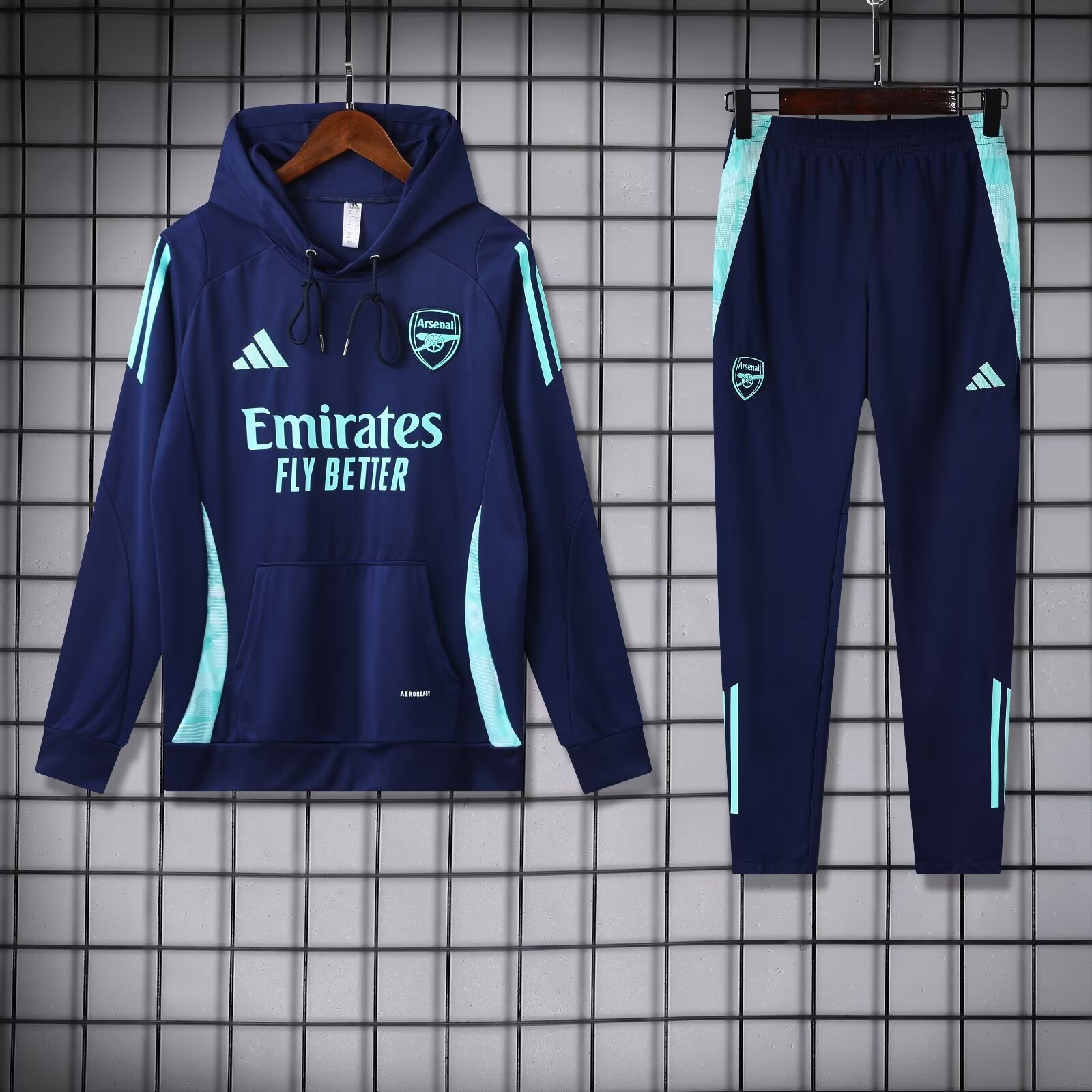 2024/2025 Arsenal Hooded Long Sleeves Training Suit Football Shirt