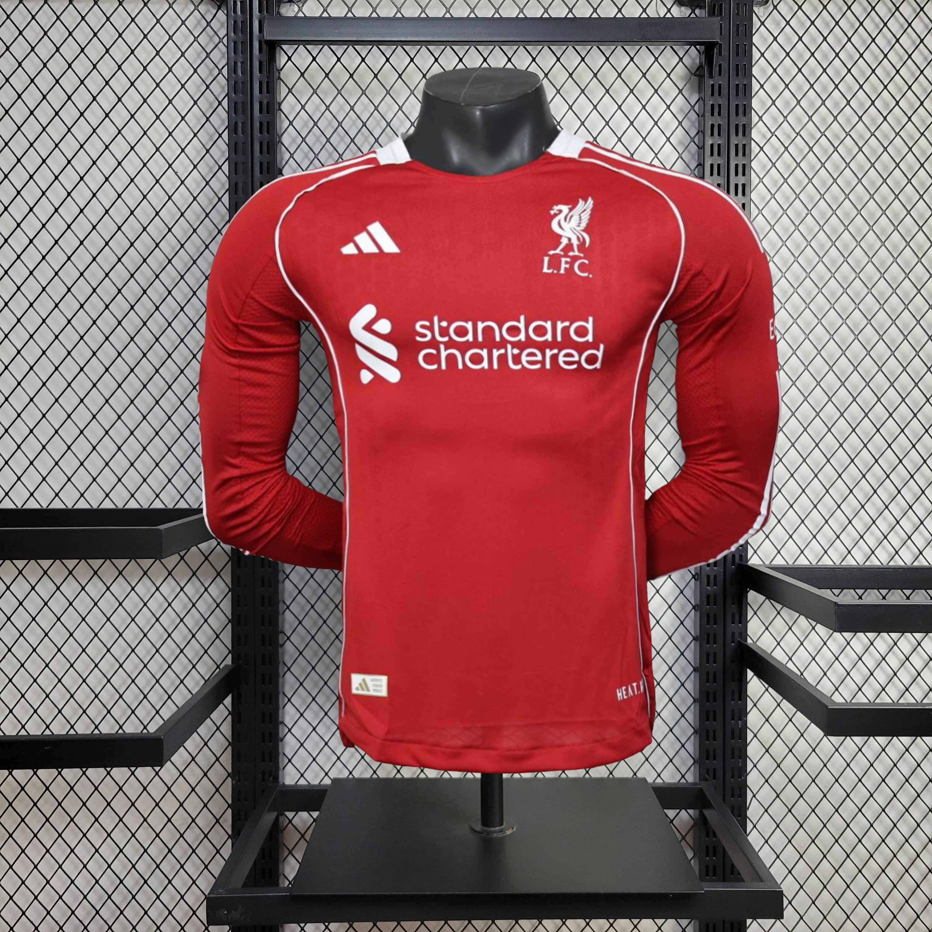 2025/2026 Player Version Long Sleeve Liverpool Home Football Shirt 1:1 Thai Quality