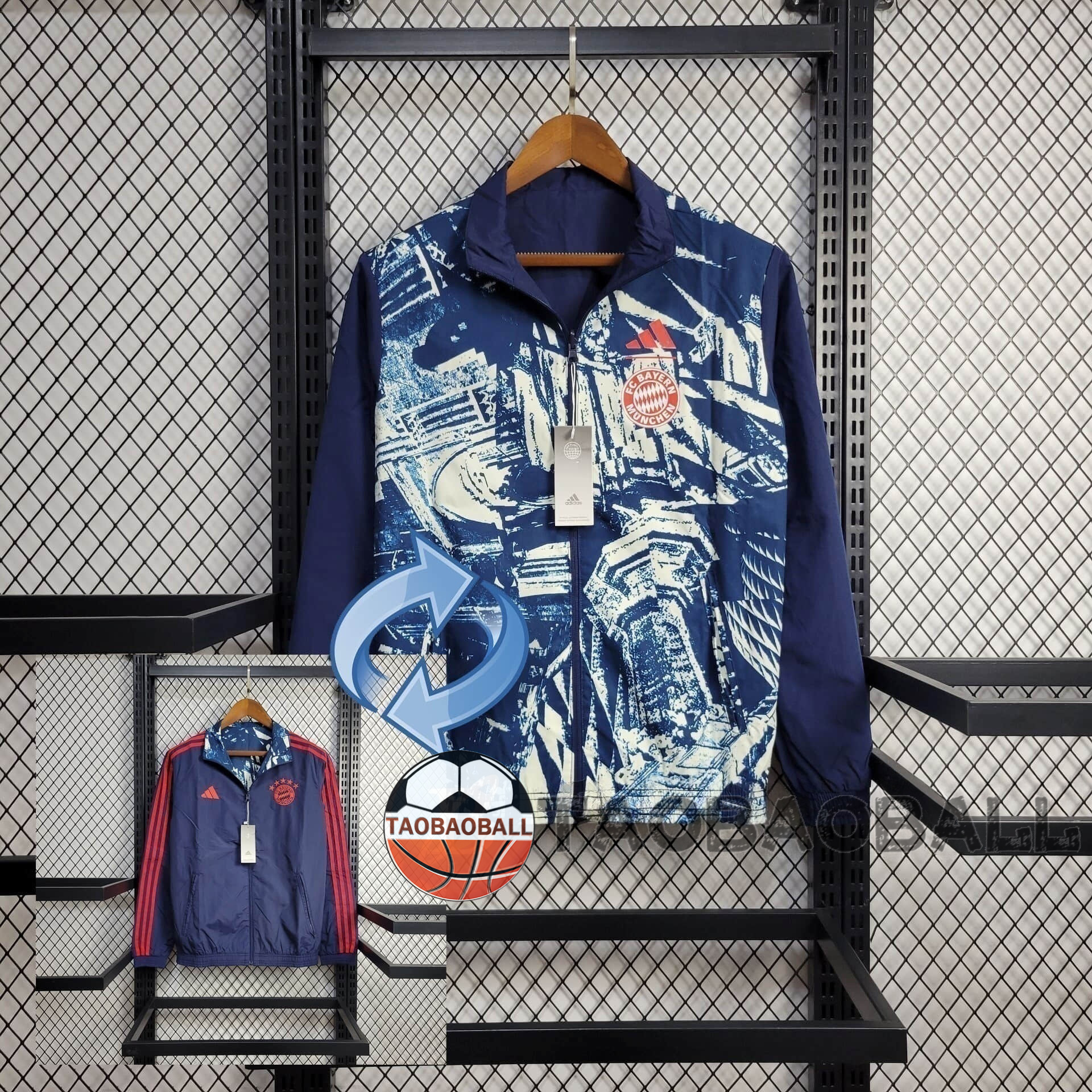 2024/2025 Bayern Munchen Reversible Windbreaker Football Shirt