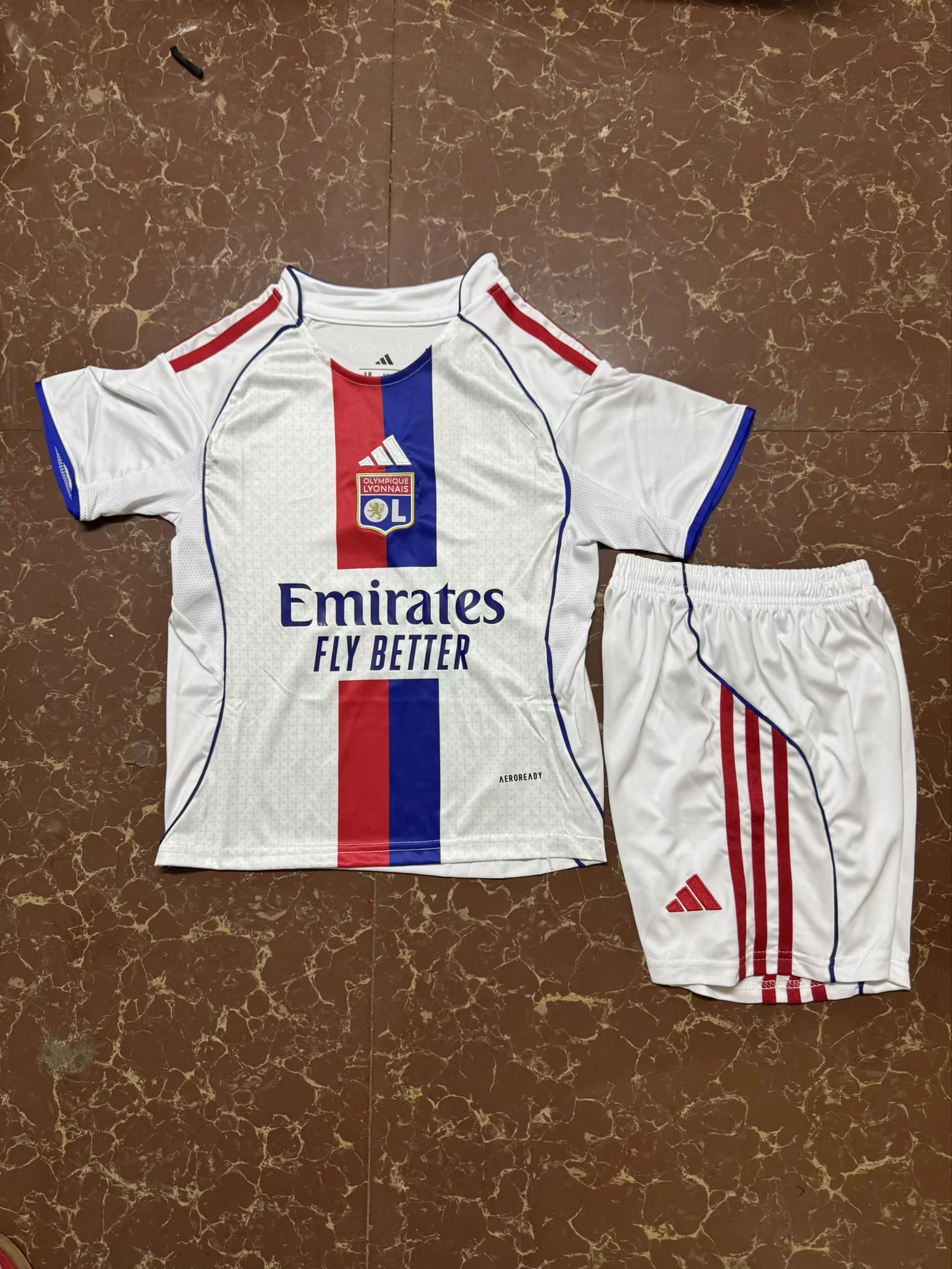 2025/2026 Lyon Home Football Shirt Kids Size 1:1 Thai Quality