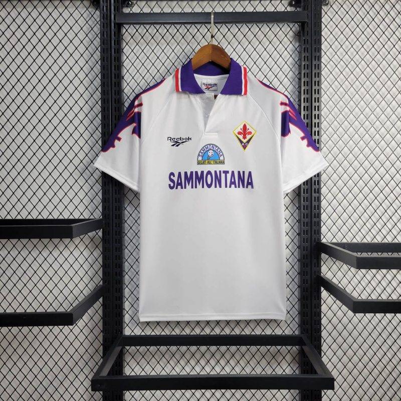 3558c51693da61b84aa0ca48307350ee 1995/1996 Retro Fiorentina Away Football Shirt 1:1 Thai Quality