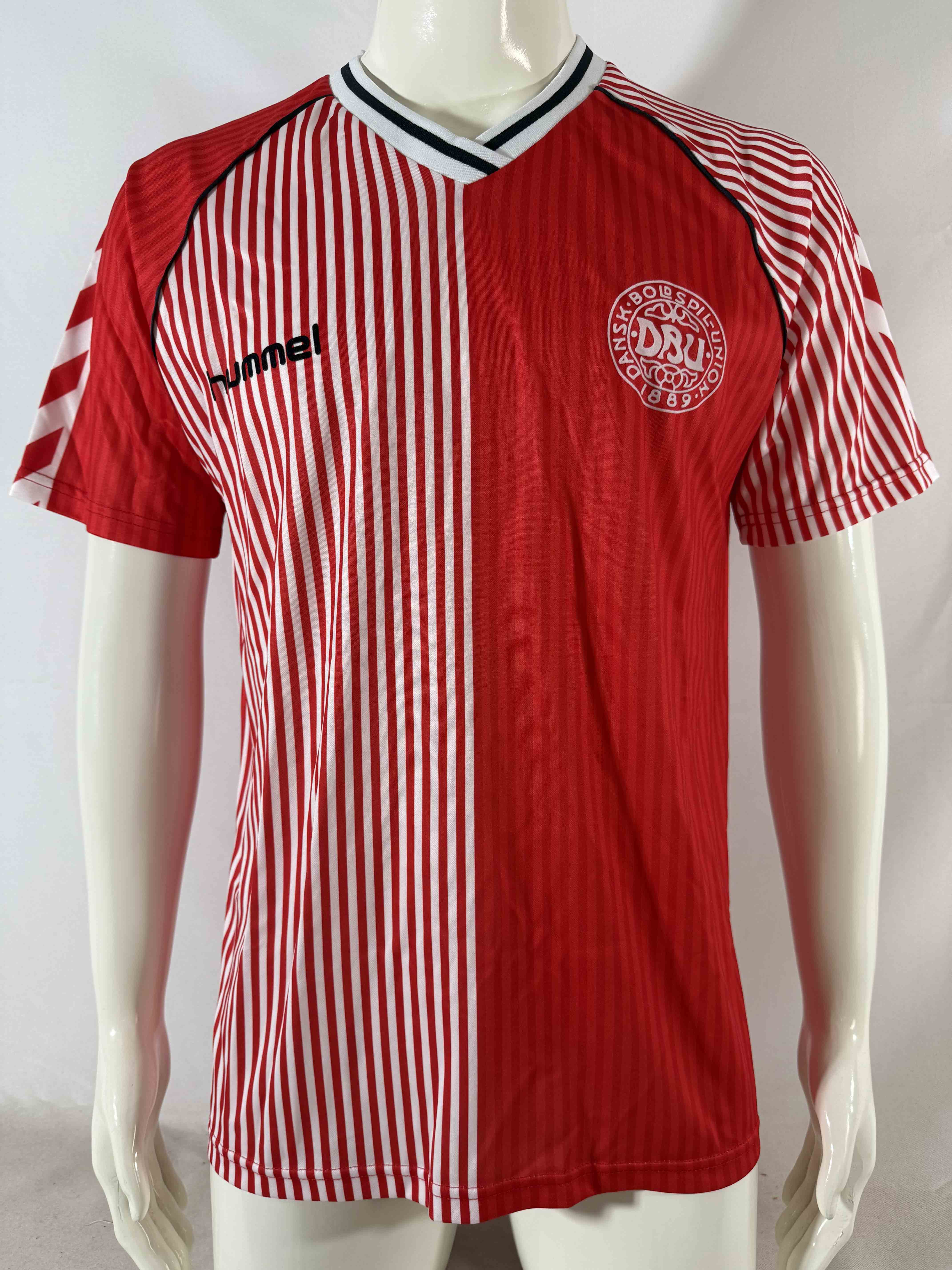 1986 Retro Denmark Home Football Shirt 1:1 Thai Quality