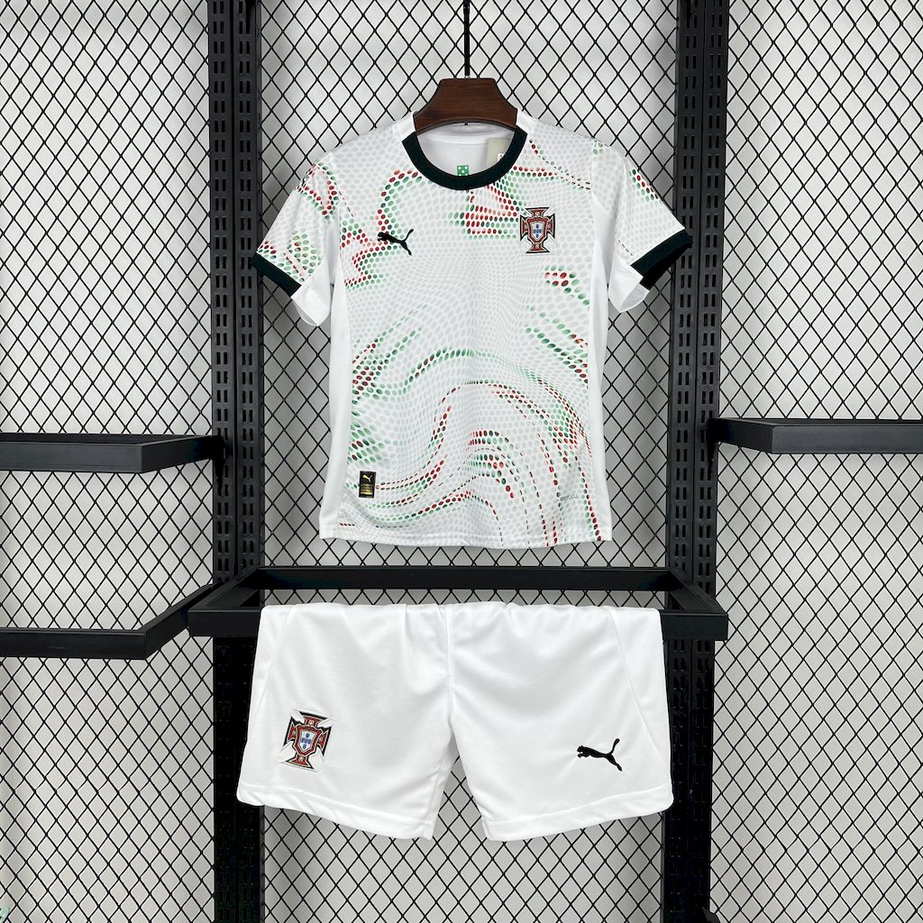 2025 Portugal Away Football Shirt Kids Size 1:1 Thai Quality
