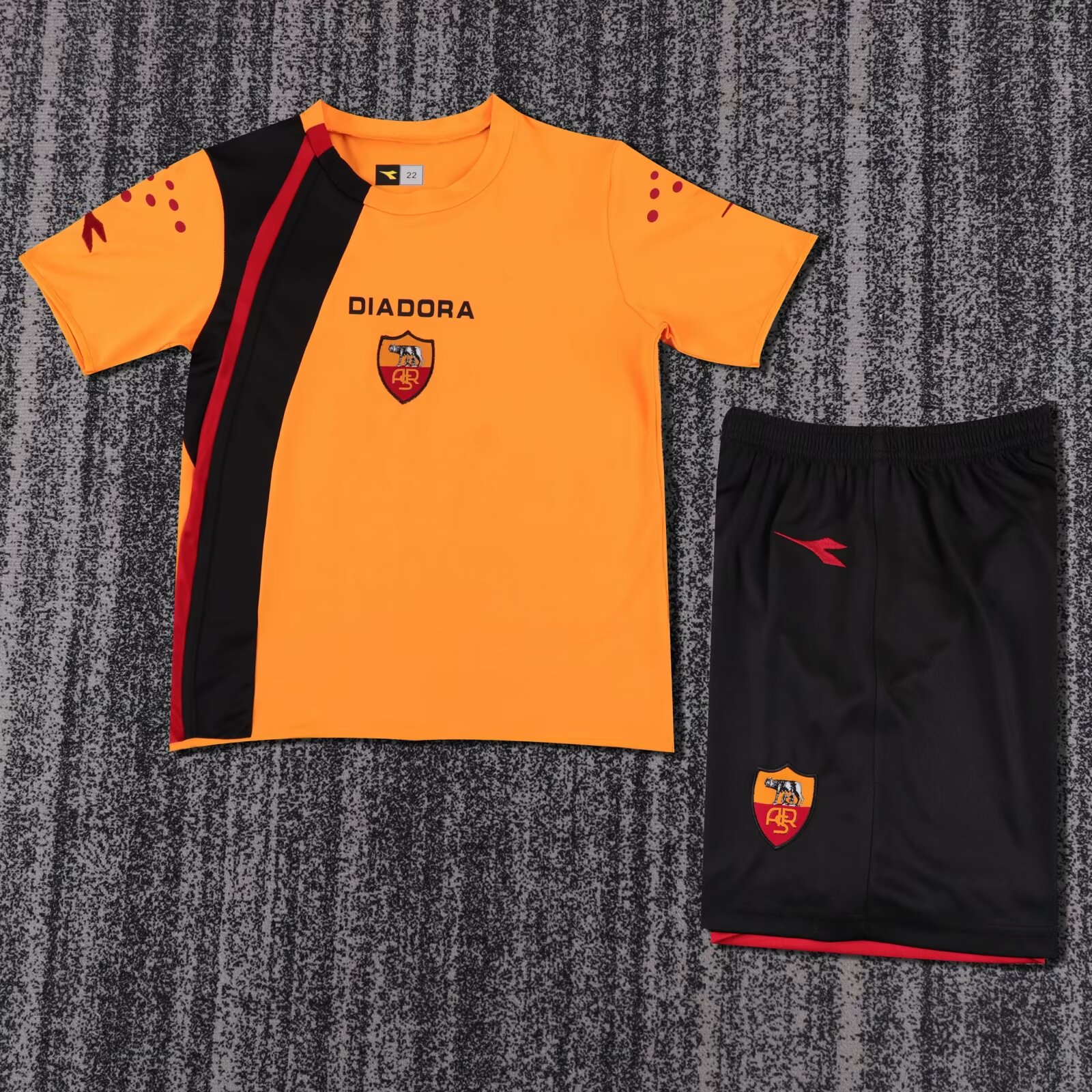2005/2006 Retro AS Roma Home Football Shirt Kids Size 1:1 Thai Quality