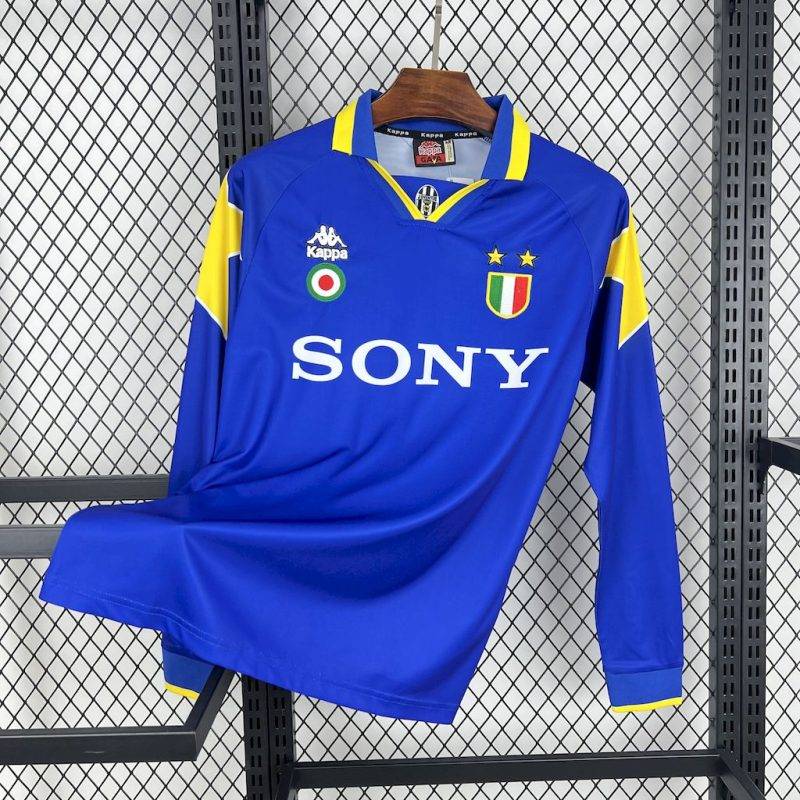 3bb112e8aaf12ffcd67f141428ccde62 1995/1996 Retro Long Sleeve Juventus Away Football Shirt 1:1 Thai Quality