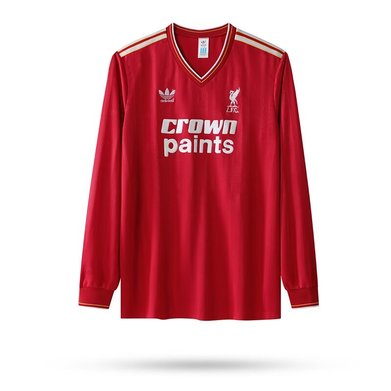 1985/1986 Retro Long Sleeve Liverpool Home Football Shirt 1:1 Thai Quality