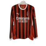 2024/2025 Long Sleeve AC Milan Home Football Shirt 1:1 Thai Quality