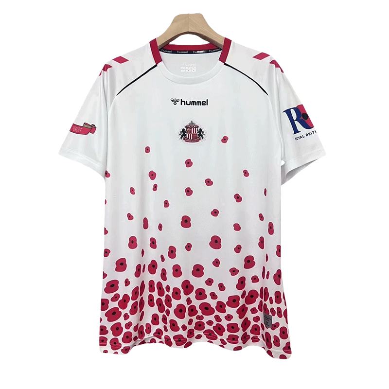 2024/2025 Sunderland Pre-Match Remembrance Day Football Shirt 1:1 Thai Quality