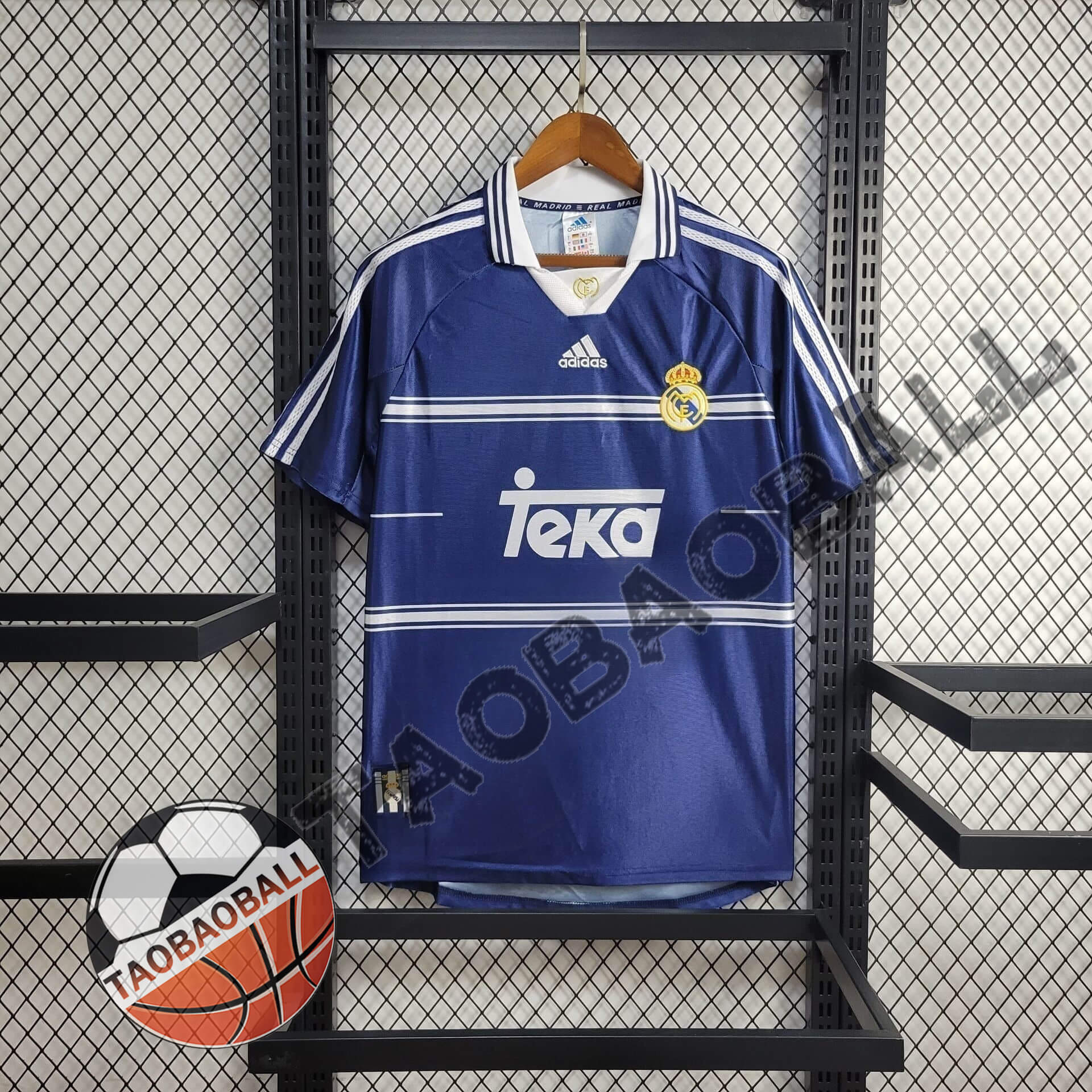 1998/1999 Retro Real Madrid Away Football Shirt 1:1 Thai Quality