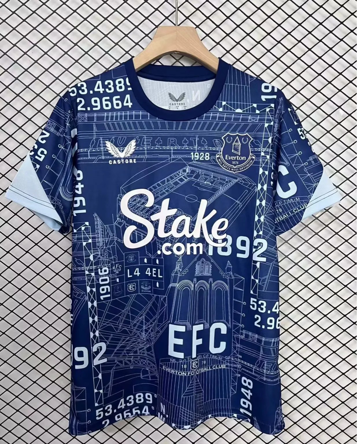 2025/2026 Everton Pre-Match Football Shirt 1:1 Thai Quality