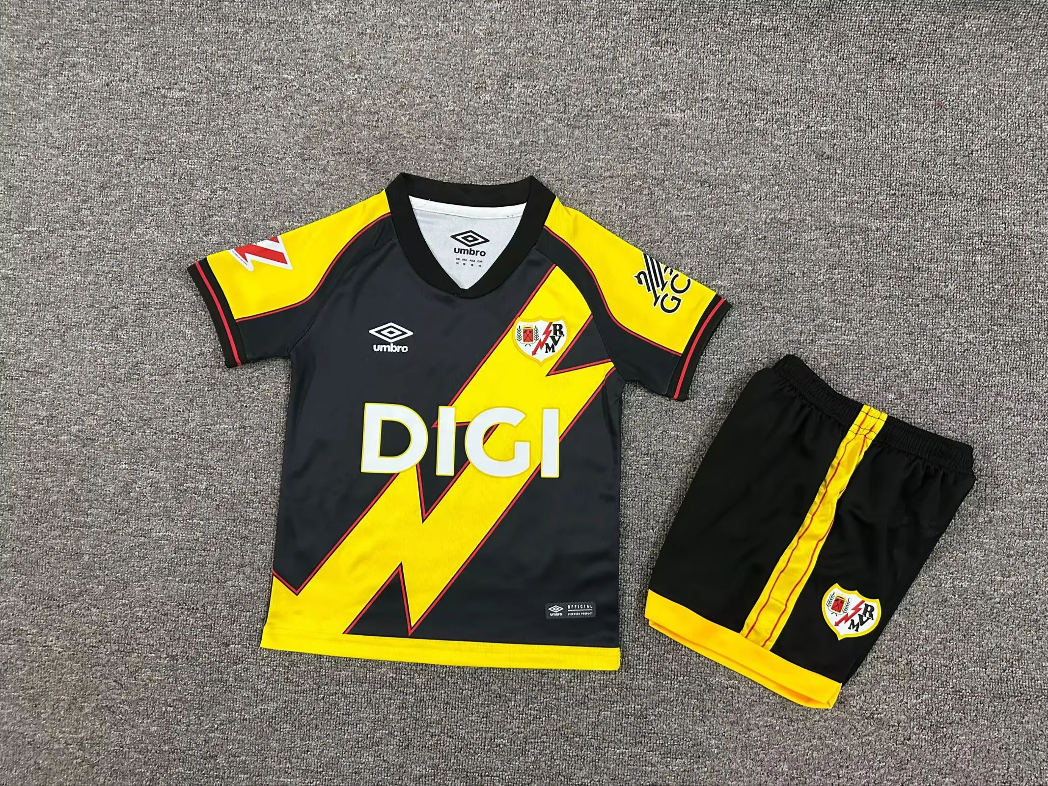 2025/2026 Rayo Vallecano Third Away Football Shirt Kids Size 1:1 Thai Quality