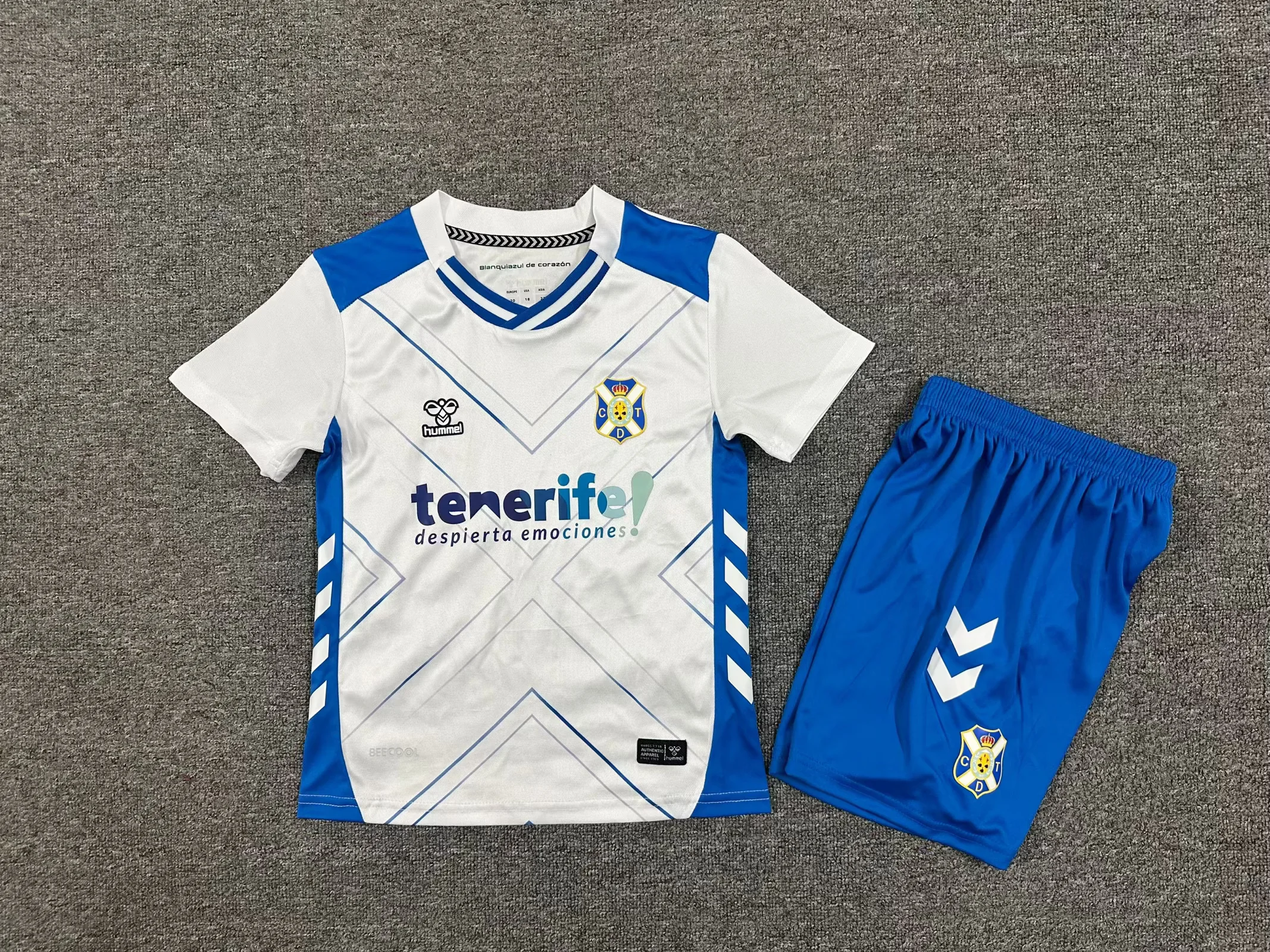 2025/2026 Tenerife Home Football Shirt Kids Size 1:1 Thai Quality
