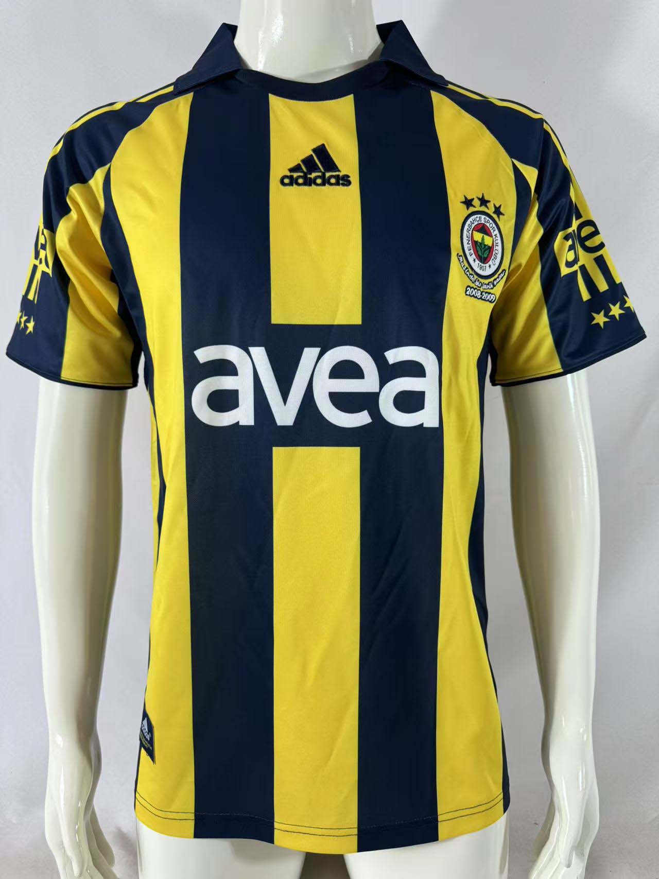 2008/2009 Retro Fenerbahce Home Football Shirt 1:1 Thai Quality