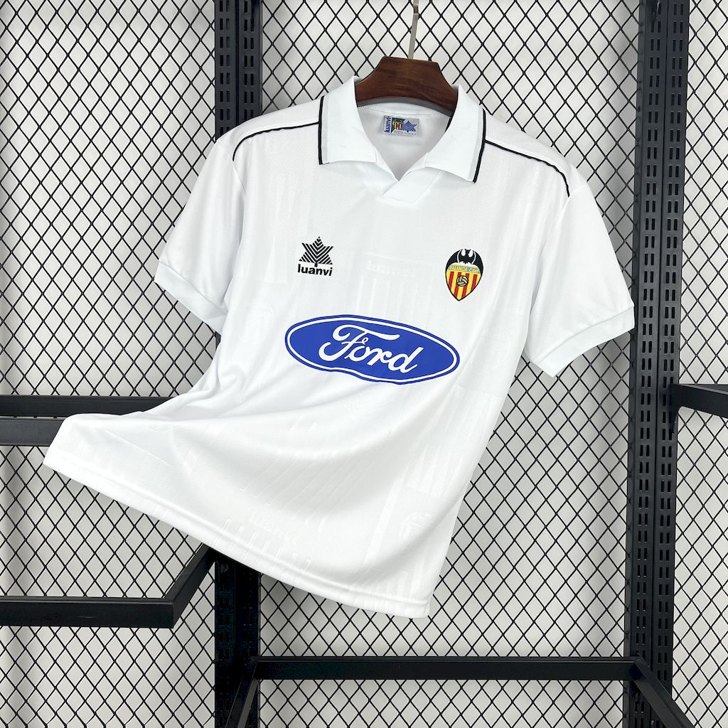 1996/1997 Retro Valencia Home Football Shirt 1:1 Thai Quality