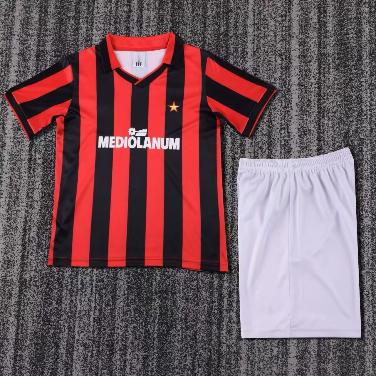 1990/1991 Retro AC Milan Home Football Shirt Kids Size 1:1 Thai Quality