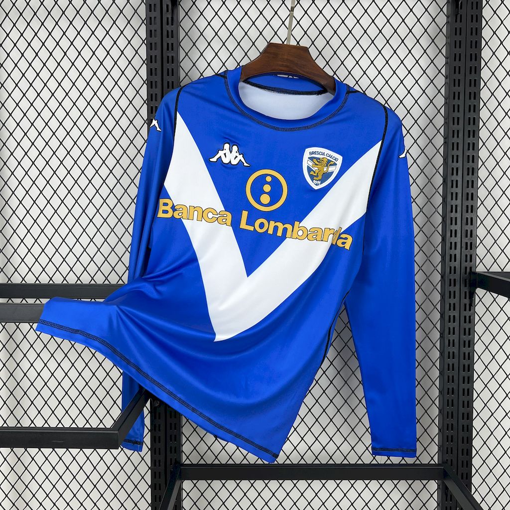 2003/2004 Retro Long Sleeve Brescia Home Football Shirt 1:1 Thai Quality