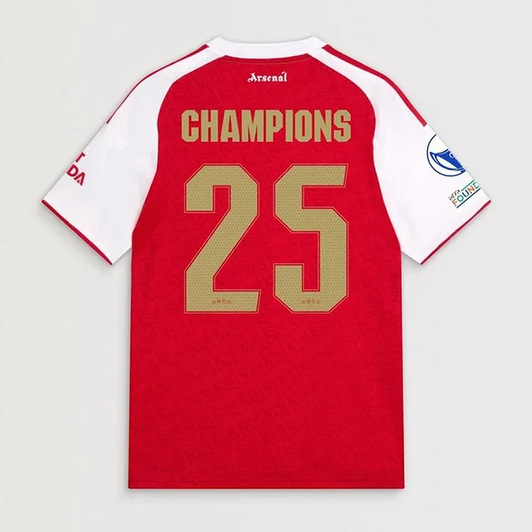 2025/2026 Arsenal UWCL Champions Home Jersey