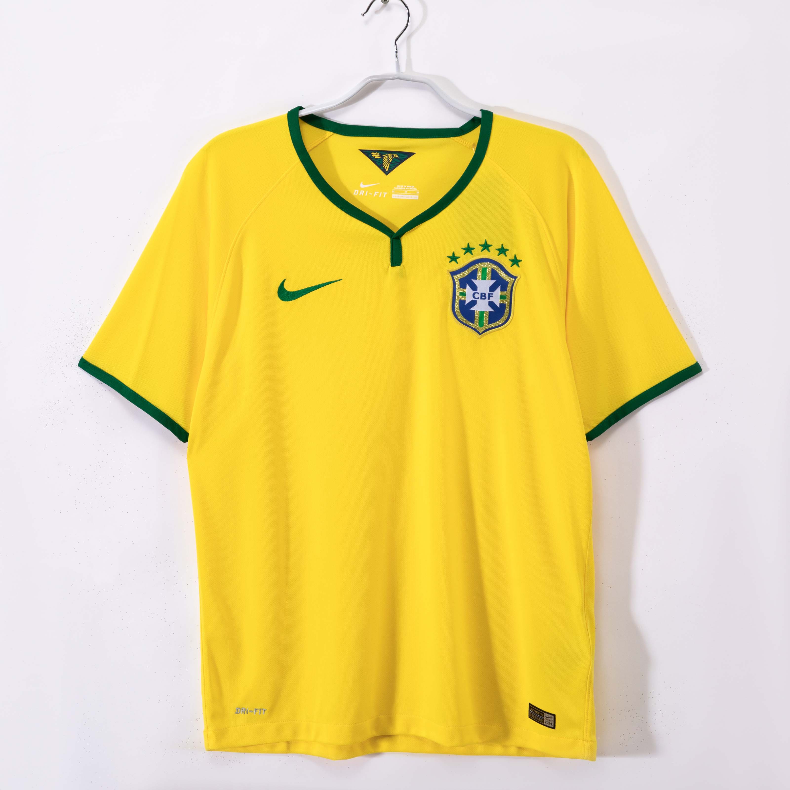 2014 Retro Brazil Home Football Shirt 1:1 Thai Quality