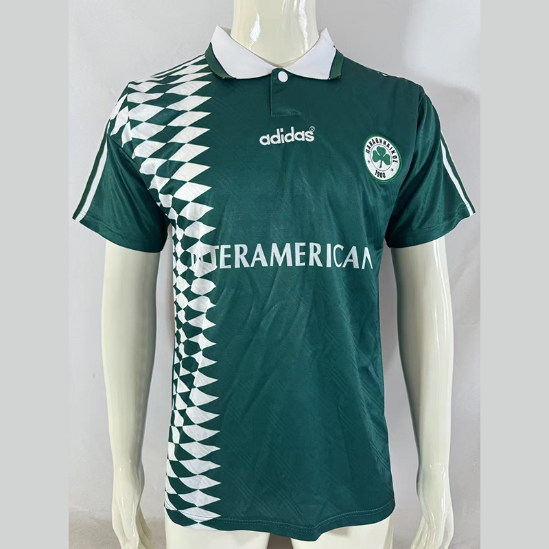 4be3ca356c57238e0ab2585083dbd073 1995/1996 Retro Panathinaikos FC Home Football Shirt 1:1 Thai Quality