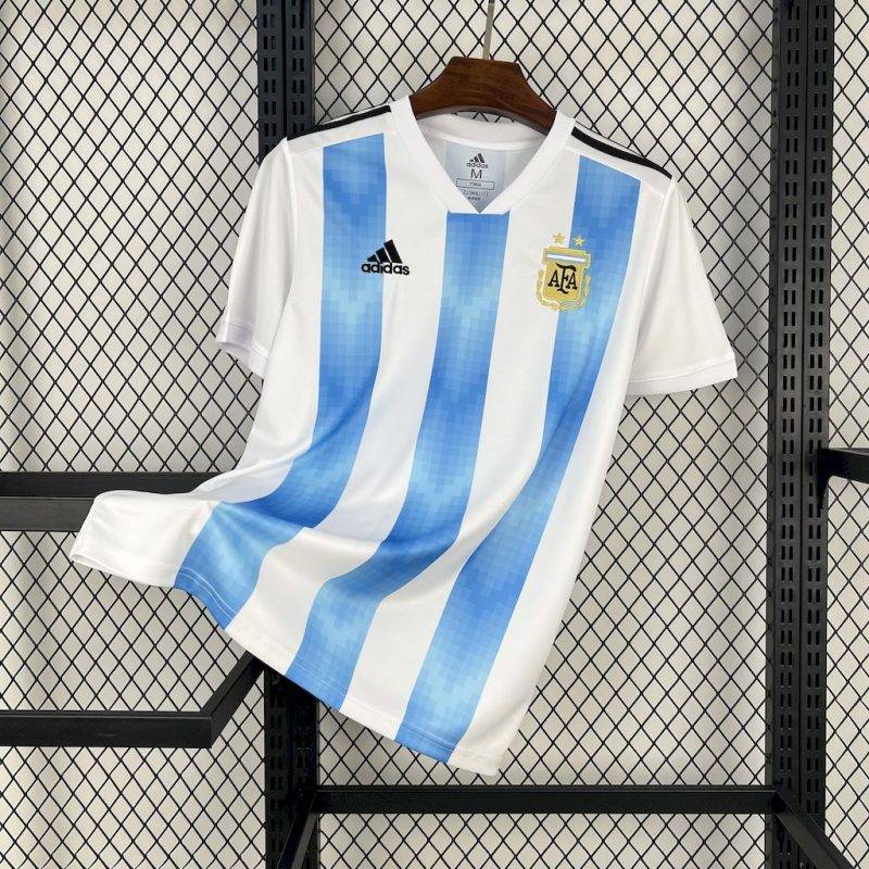 4c802ced9cbfac46476d1629f6b495c9 2018 Retro Argentina Home Football Shirt 1:1 Thai Quality